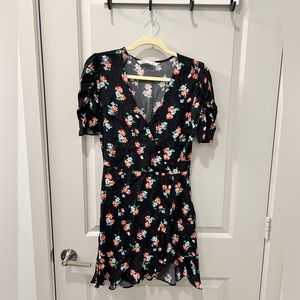 Zara Medium Ruffle Sleeve Floral Dress